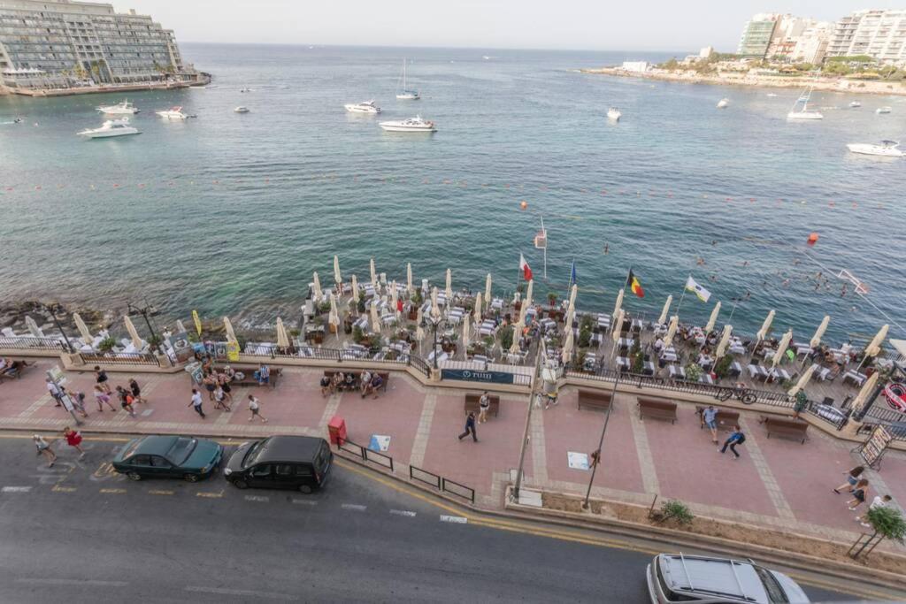 St Julians' Sea Front, Spectacular View, Apartment San Julián Exterior foto